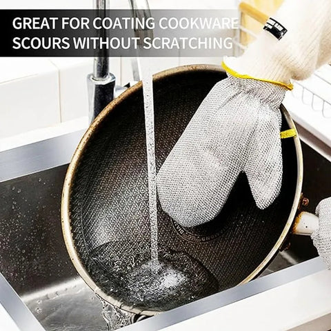 Multipurpose Wire Dishwashing Gloves (Pair)