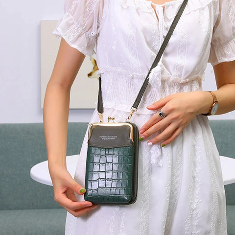 Elegance Croco Shoulder Bag
