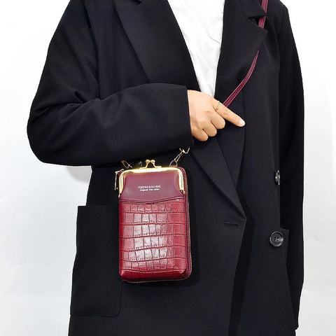 Elegance Croco Shoulder Bag