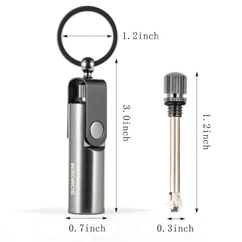 Orignal Portable Flint Fire Keychain Lighter 🔥 (Waterproof)
