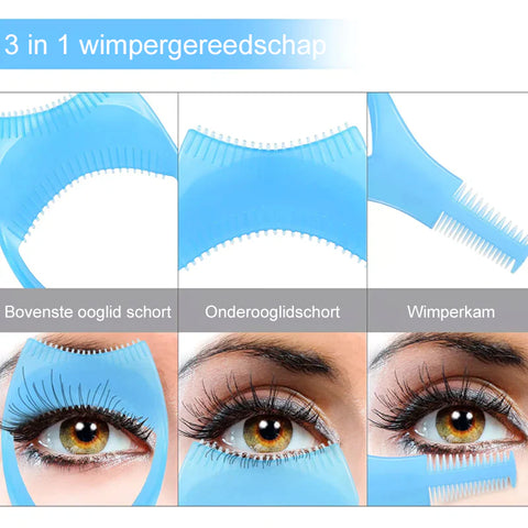 3 in 1 Eyelashes Tools Mascara Shield Applicator Guard