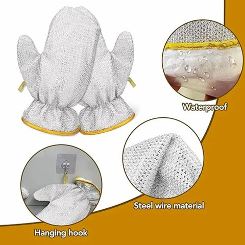 Multipurpose Wire Dishwashing Gloves (Pair)