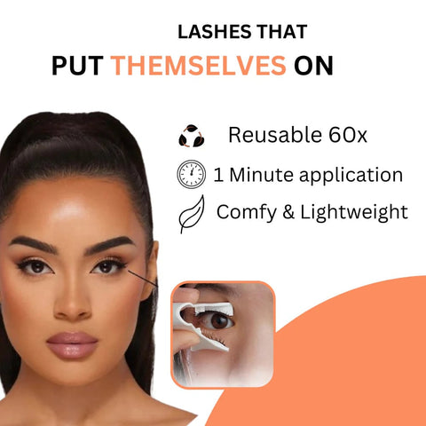 Premium Reusable Magnetic Eyelashes | Easy, Quick, Safe!