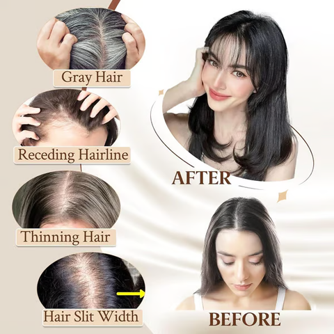 Natural Hair Toppers With curtain Bangs For Women Adding Hair Volume Topper